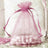 10 Pack | 5x7inch Pink Organza Drawstring Wedding Party Favor Gift Bags