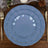 6 Inch Round Ocean Blue Plate With Gold Rim