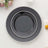 10 Pack | 8inch Black / Silver Beaded Rim Plastic Dessert Appetizer Plates, Disposable Salad Plates