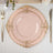 Pack Of 10 Blush Rose Gold 8 Inch Round Dessert Plates