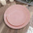 8 Inch Plastic Dessert Plates in Dusty Rose