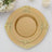 10 Pack | 8inch Round Plastic Dessert Salad Plates In Vintage Gold, Leaf Embossed Baroque