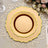 8 Inch Gold Scalloped Rim Plates