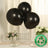 10 Pack Black Biodegradable Balloons, Eco-friendly Thickened Extra Strong Latex Helium Party Balloon