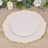 10-Pack Economy Plastic Charger Plates 13" Round Blush with Gold Scalloped Rim - Decorative Dinner Party Serving Plates