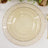 10 Pack Gold Glitter Plastic Dinner Plates with Ruffled Rim, Transparent Heavy Duty