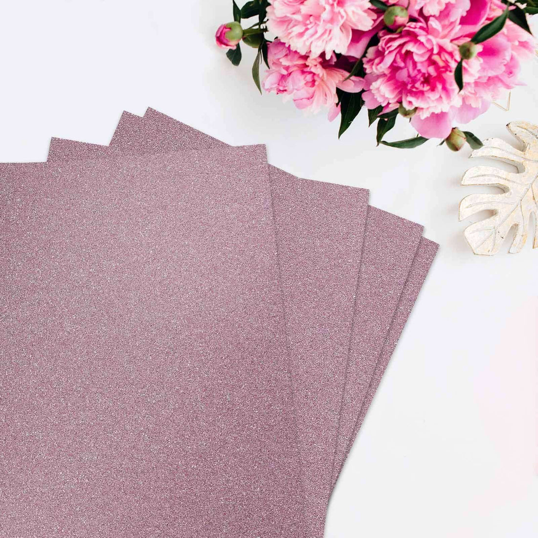 10 Pack Pink Foam Self Adhesive Glitter Sheets 12 Inch x 10 Inch 