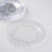10 Pack Clear Basketweave Rim Plastic Dessert Plates 7 Inch Disposable 