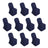 10 Pack Navy Blue Polyester Banquet Chair Covers, Reusable Stain Resistant Slip On Chair
