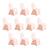 10 Pack Blush Spandex Fitted Banquet Chair Covers, Reusable Stretched Slip On Chair Covers