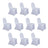 10 Pack White Spandex Fitted Banquet Chair Covers, Reusable Stretched Slip On Chair Covers