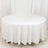 100% Cotton Linen Seamless 108 Inch Round Tablecloth In White