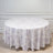 Polyester Round Tablecloth White with Lavender Lilac French Toile Pattern - Sophisticated Table