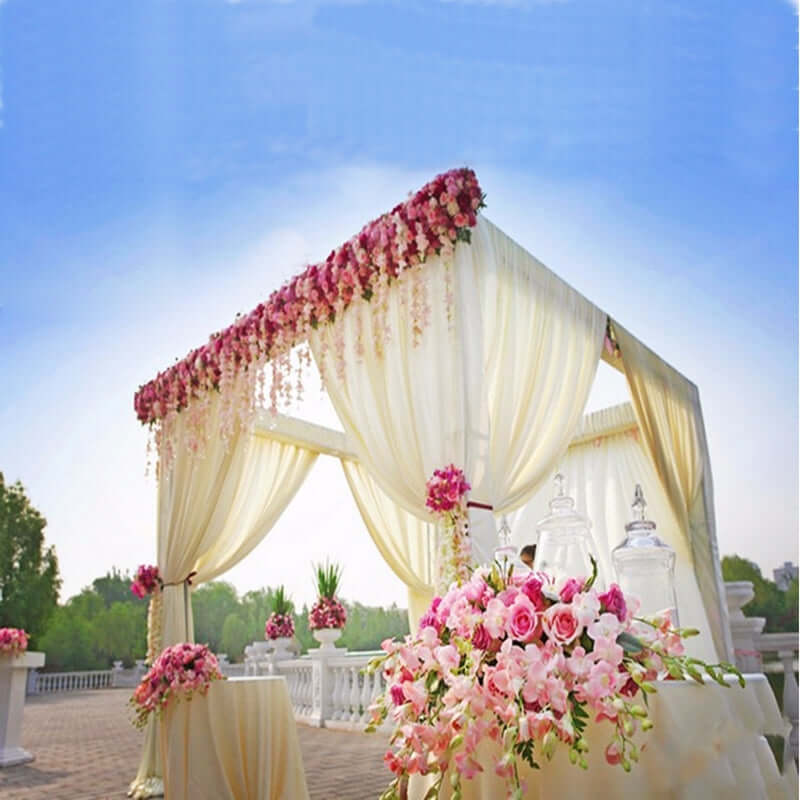 10ft | 4 Post DIY Photography Backdrop Stand, Wedding Arch Canopy Tent