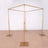 10ft 4-Post Gold Metal DIY Photography Backdrop Stand, Wedding Arch Canopy Tent