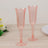 12-Pack Plastic Champagne Flutes 6oz Transparent Blush Flared Design - Disposable Glasses