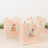 12-Pack Gift Bags Vintage Rose Floral Tea Party, Dusty Rose Paper Goodie Favor Bags