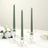 12 Pack Dusty Sage Green Premium Wax Taper Candles, Unscented Candles - 10inch
