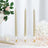 12 Pack 10 Inch Metallic Gold Premium Wax Unscented Taper Candles