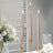 12 Pack Metallic Rose Gold 10 Inch Premium Wax Unscented Taper Candles