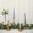 12 Pack | 10inch Mixed Blue Premium Wax Taper Candles, Unscented Candles
