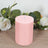 12-Pack Unscented Pillar Candles – Dripless 3x4inch Blush Paraffin Wax with Smokeless Cotton Wicks