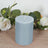 12-Pack Unscented Pillar Candles – Dripless 3x4inch Dusty Blue Paraffin Wax with Smokeless Cotton