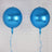 2 Pack | 14inches 4D Royal Blue Sphere Mylar Foil Helium or Air Balloons
