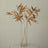 2 Pack | 33inch Shiny Metallic Gold Faux Plant Arrangement Floral Stems
