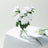 30" Tall White Artificial Dahlia Silk Flower Stems, Faux Floral Spray