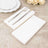 20 Pack White Soft Linen-Feel Airlaid Paper Party Napkins, Highly Absorbent Disposable