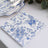 20 Pack White Blue 2-Ply Paper Cocktail Napkins in French Toile Print