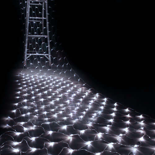 20ftx10ft Clear 600 LED Fish Net Lights, Fairy String Lights With 8 Modes