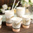 24 Pack Blush Rose Gold 'Party' Text Marble 9 Ounce Paper Cups