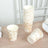 24 Pack French Toile Paper Cups, White Gold Elegant Disposable Party Cups - 9oz