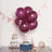 25 Pack 12 Inch Shiny Pearl Eggplant Helium Air or Water Latex Balloons