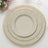 25 Pack | 8inch Taupe Gold Rim Sunray Heavy Duty Paper Dessert Plates