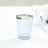 25 Pack Dusty Blue Crystal Plastic Tumbler Cups with Gold Rim,