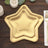 25 Pack Matte Gold Star Shaped Paper Dessert Appetizer Plates, 7inch Eco Friendly Salad Plates