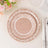25 Pack Natural Burlap Print Paper Appetizer Dessert Plates with Floral Lace Rim