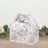 25 Pack Party Favor Gable Boxes in French Toile Pattern - Matte Lavender White Tote Boxes