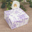 25 Pack Party Favor Gift Boxes in French Toile Pattern, Matte Lavender and White Candy Boxes 