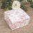 25 Pack Party Favor Gift Boxes in French Toile Pattern, Matte Pink and White Candy Boxes