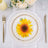 Sunflower Disposable Dessert Appetizer Plates 7 Inch 25 Pack