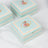 25-Pack Vintage Rose Floral Favor Boxes – Turquoise Cardstock Gift Boxes for Treats, Chocolates