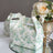 25 Pack White Green Party Favor Gift Tote Gable Boxes with Eucalyptus Leaves Print