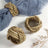 4 Pack Natural Handmade Braided Woven Jute Napkin Ring Holders
