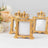 4 Pack Gold Resin Royal Crown Square Party Favors Picture Frame