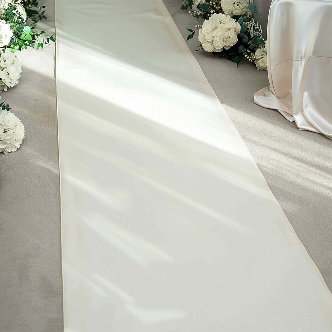 Ivory PVC Aisle Runner 40 Inch x 100 Feet