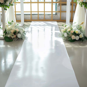 Elegant White PVC Aisle Runner for Stunning Wedding Decor